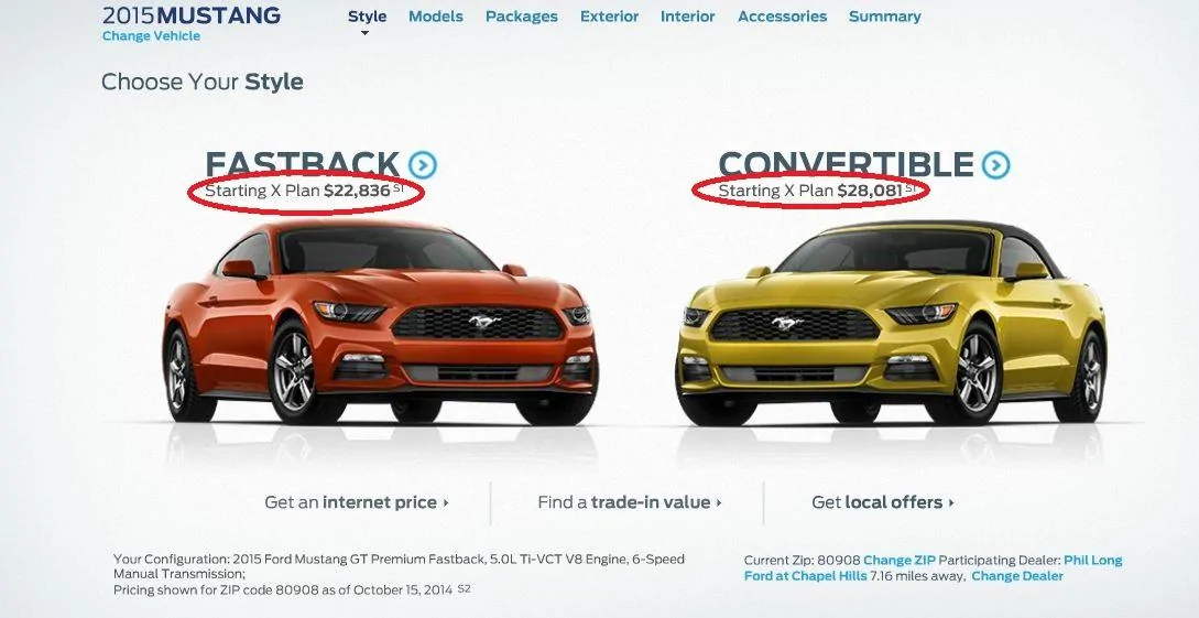 S650 Mustang X-Plan on New Mustang B&P Captur