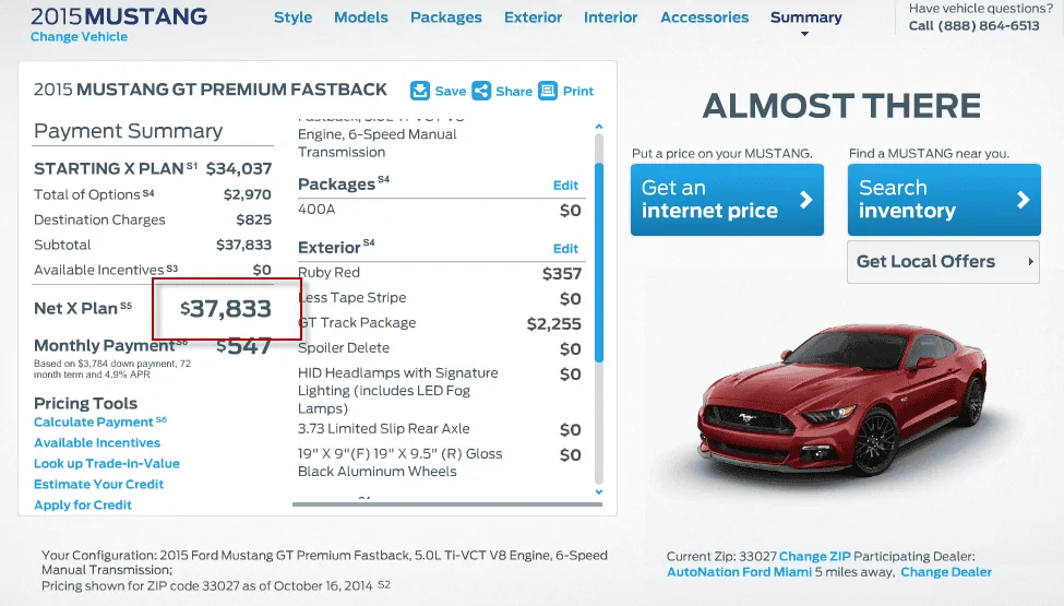 S650 Mustang X-Plan on New Mustang X-Plan pric