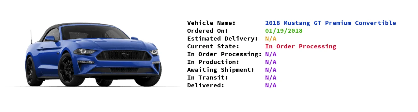 S650 Mustang Automatic COTUS Checker car