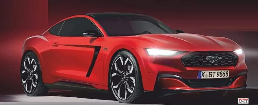 S650 Mustang Rumor [Autocar]: 2023 Mustang will be AWD Hybrid V8 (in Europe Only) 23MY Mustang render Autocar