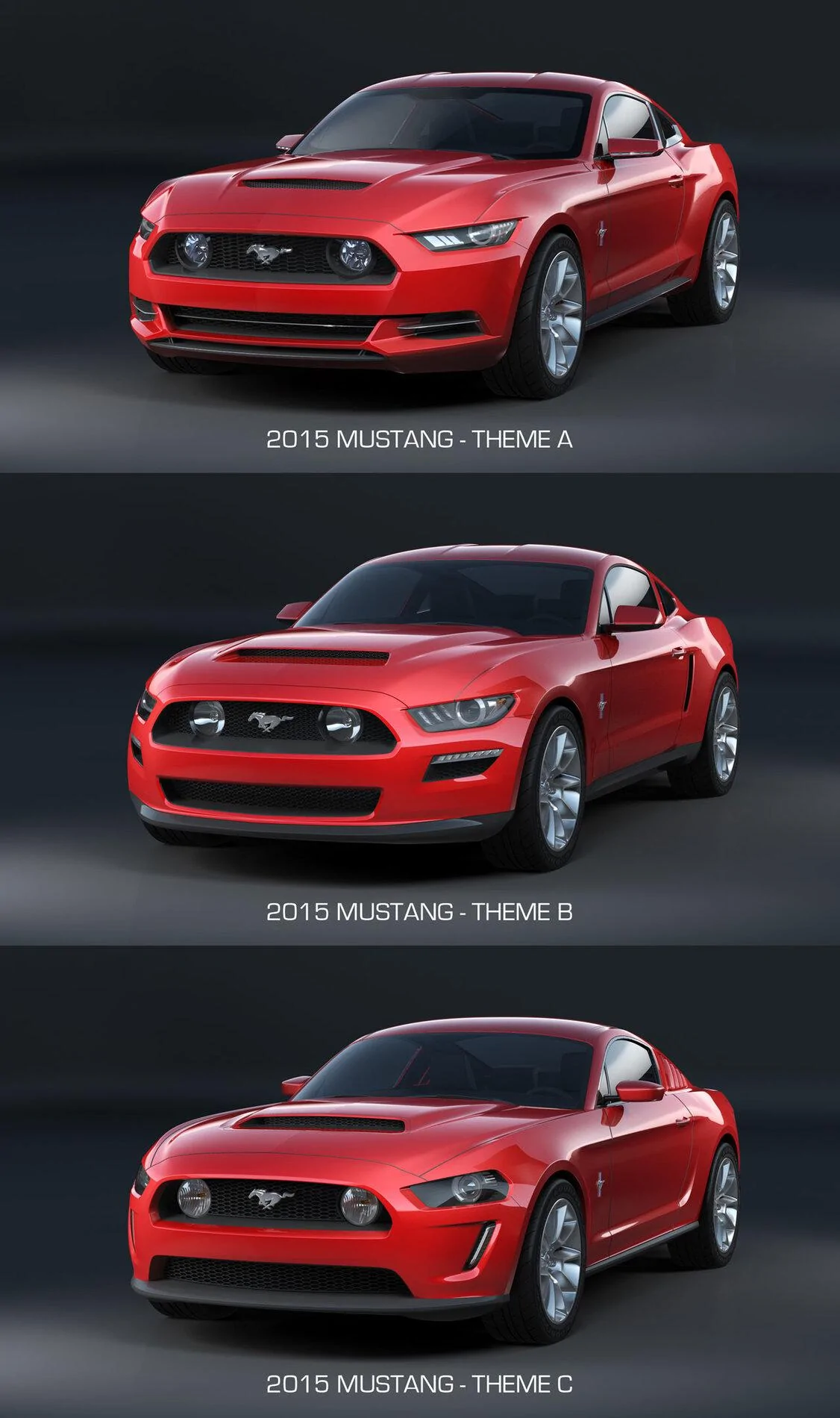 S650 Mustang S650 2023 Mustang (7th Gen) Lead Designer Revealed 04-2015-Ford-Mustang-Design-Theme-Comparison-Front-end (1)