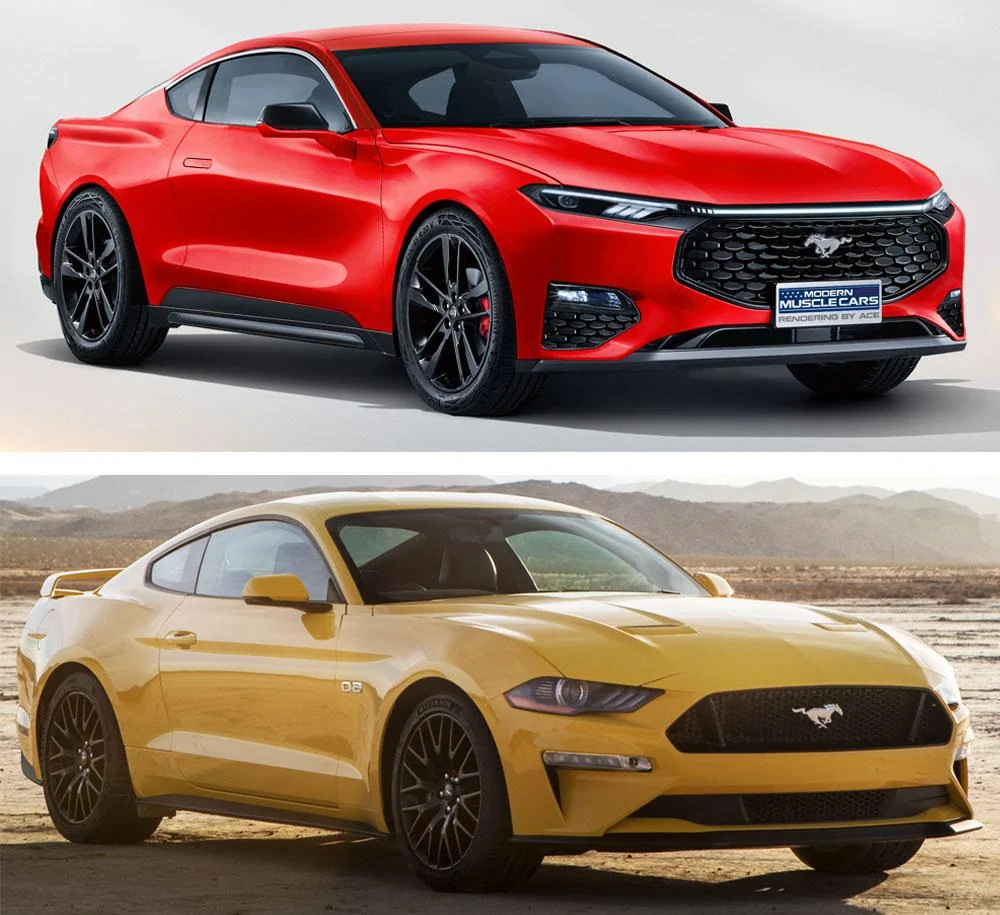 S650 Mustang Rendering: 2023 Mustang (based on Ford Evos) mustang7com
