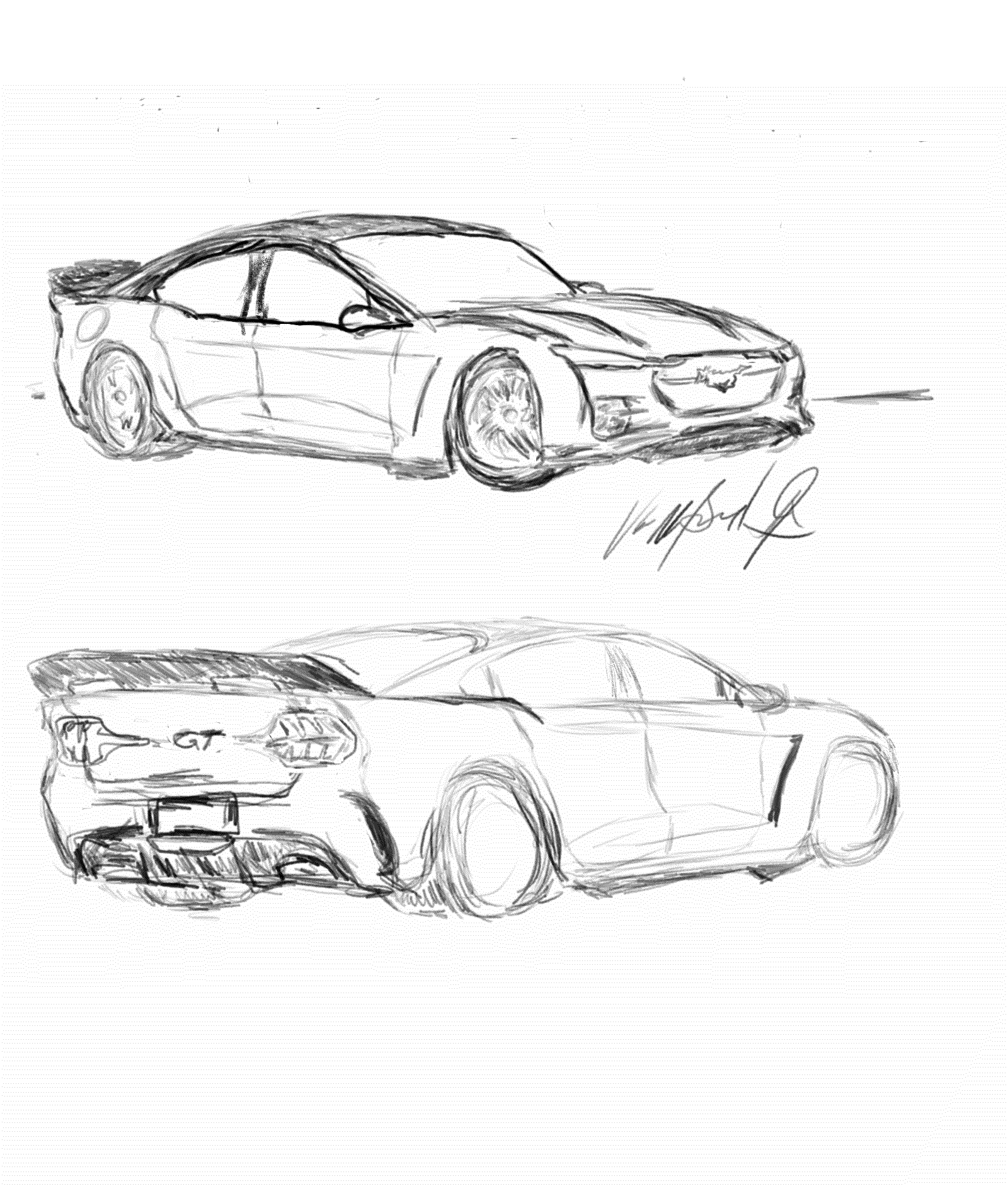 S650 Mustang Rendering: This is how 2023 Mustang 7th gen should look like s650 concept sketch