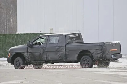S650 Mustang S650 is out there somewhere, isn't she? Ford-F-Series-Super-Duty-prototype-rear-sid
