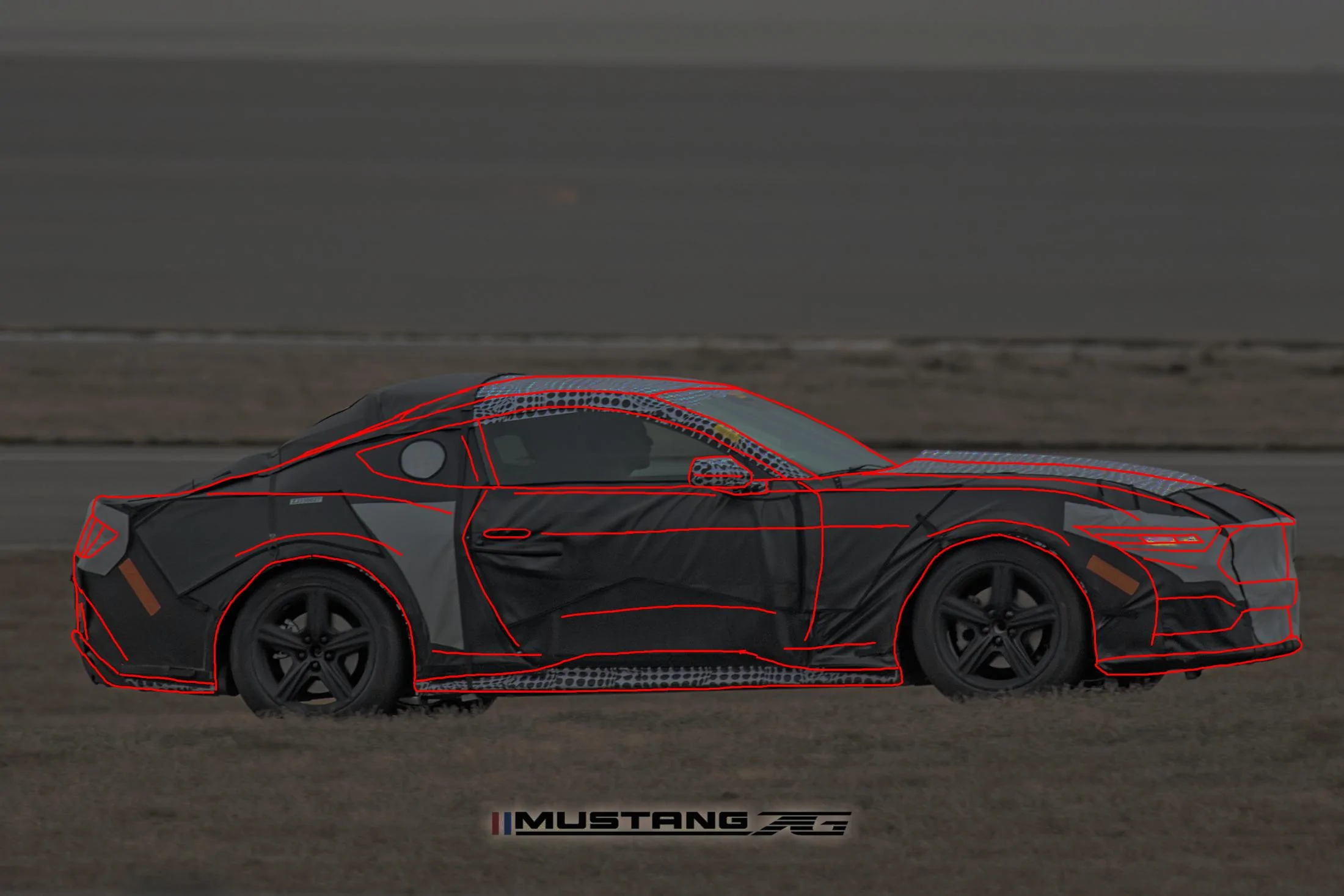 S650 Mustang New S650 Rendering (based on first spyshots) skizze_sid