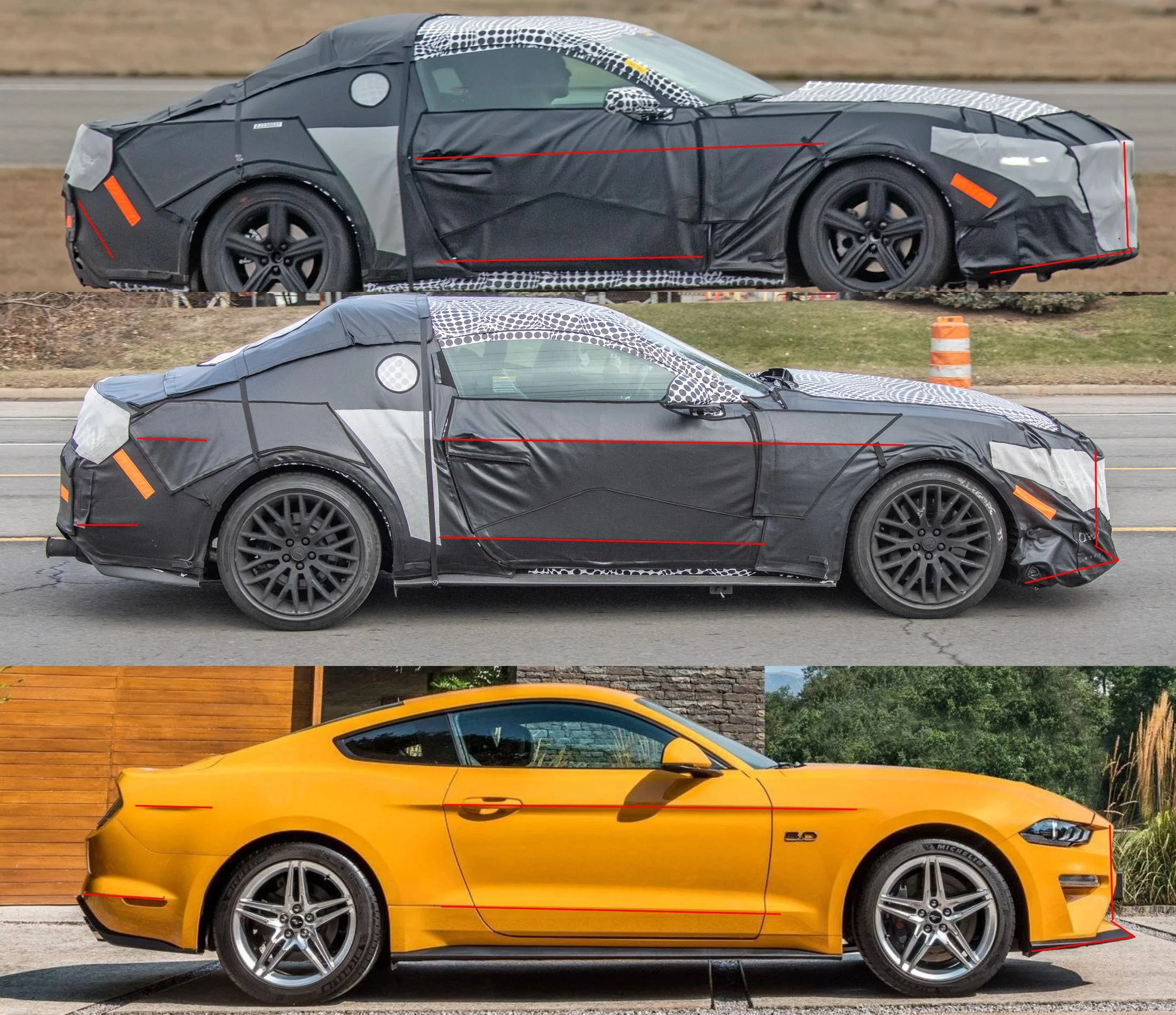 S650 Mustang 2024 Mustang GT S650 Prototype First SPY Sighting! 👀 gen6c