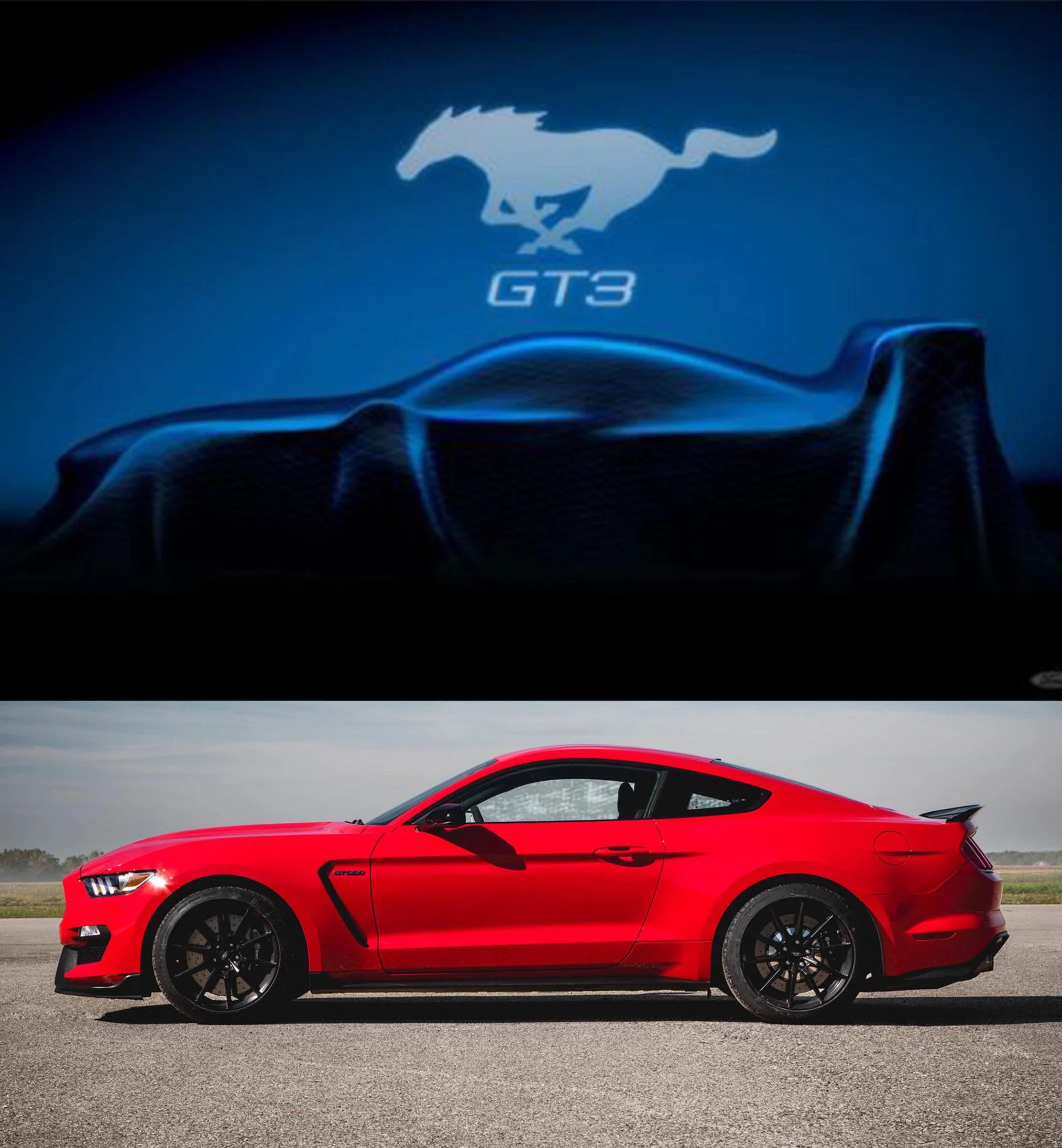S650 Mustang New Mustang GT3 IMSA race car is coming in 2024. Ford previews S650 Mustang Silhouette! S550 vs S650