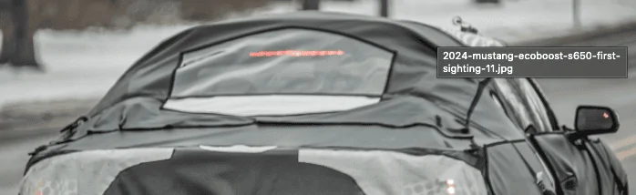 S650 Mustang 2024 Mustang EcoBoost (S650) First Sighting! Screen Shot 2022-02-09 at 2.08.17 PM