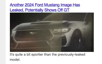 S650 Mustang S650 Mustang GT Full Frontal Leak!! 📸 Ford_authority_pictur