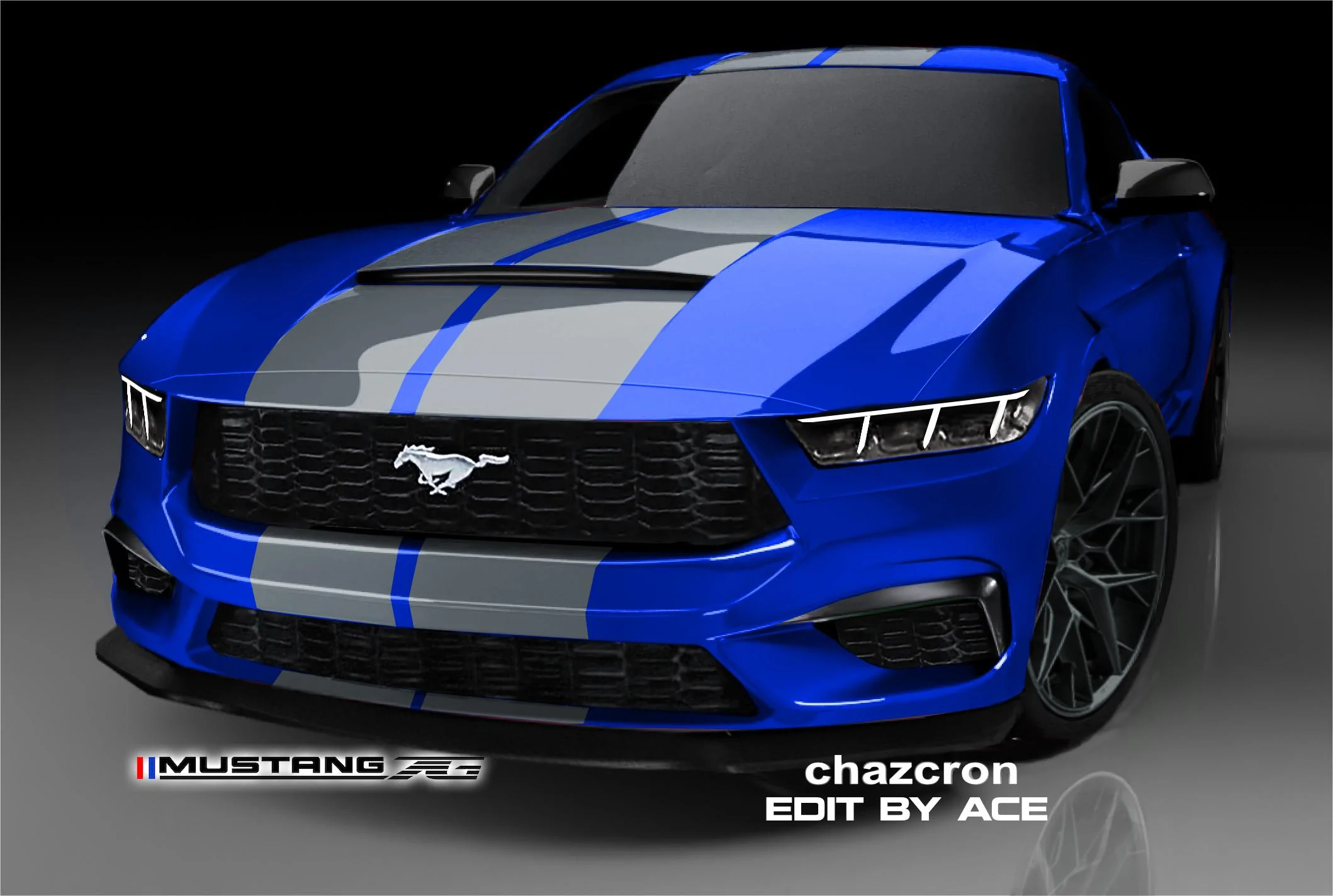 S650 Mustang chazcron weighs in... 7th gen 2023 Mustang S650 3D model & renderings in several colors! chazcron_tuned_blu