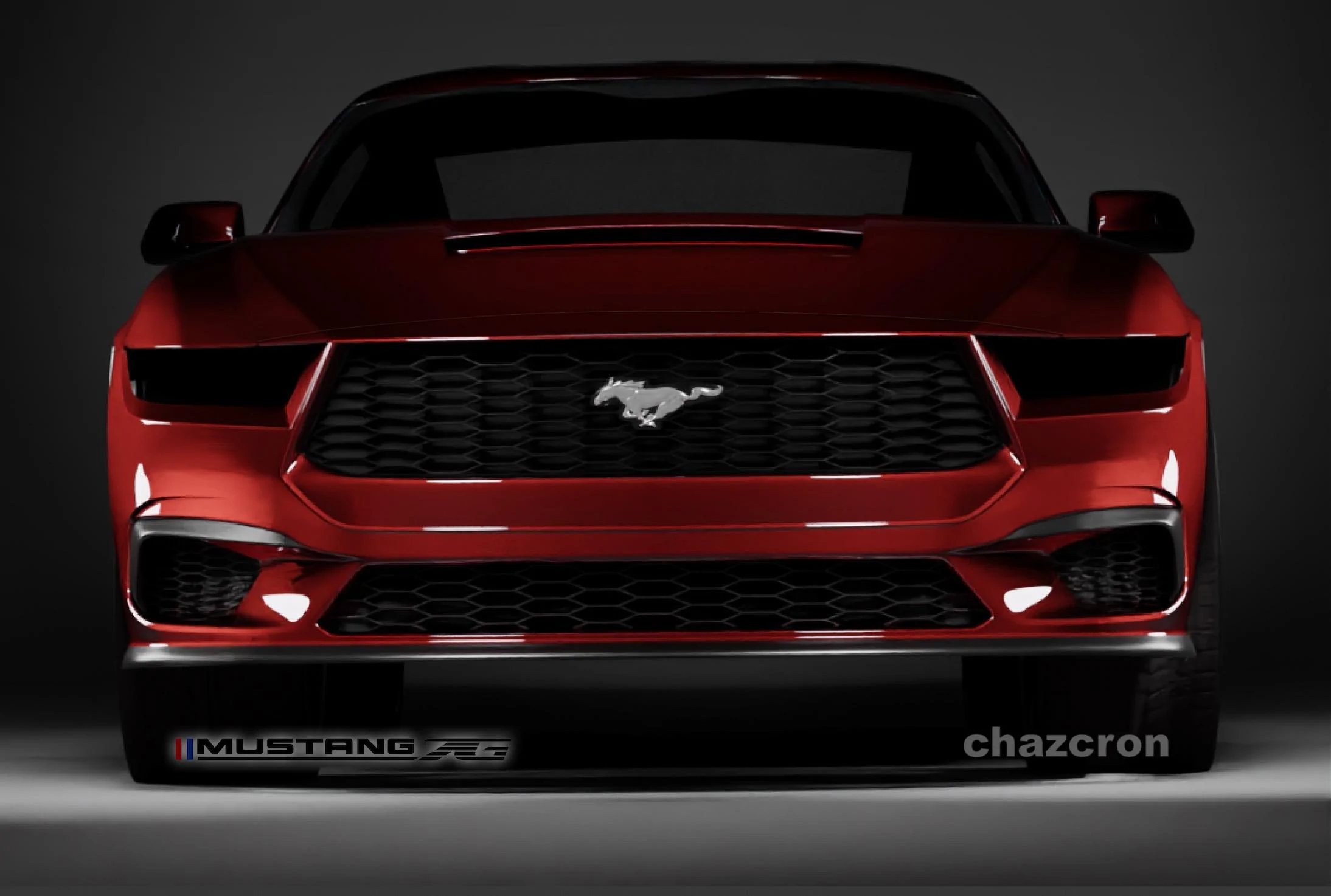 S650 Mustang chazcron weighs in... 7th gen 2023 Mustang S650 3D model & renderings in several colors! DpRed