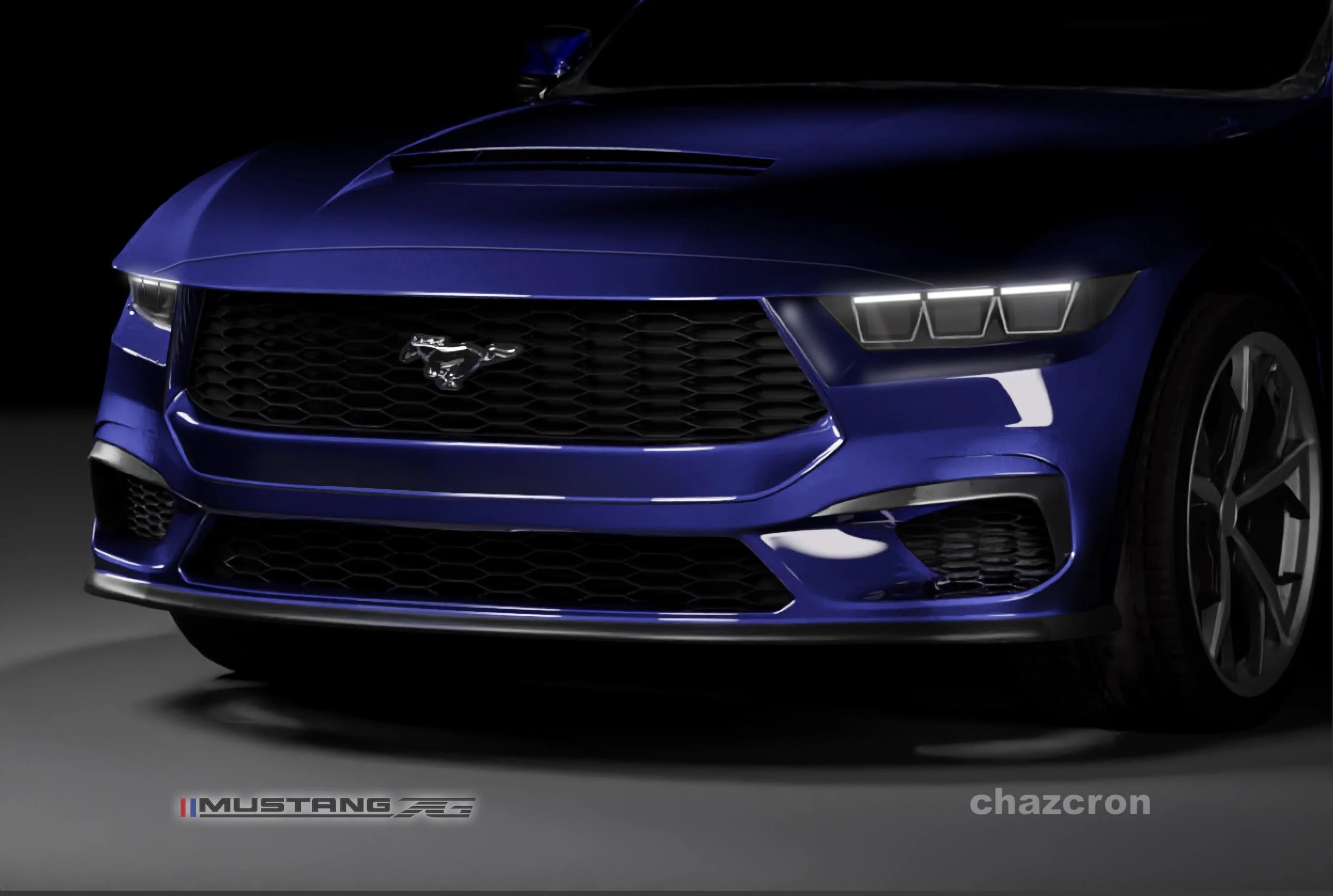 S650 Mustang chazcron weighs in... 7th gen 2023 Mustang S650 3D model & renderings in several colors! Lights