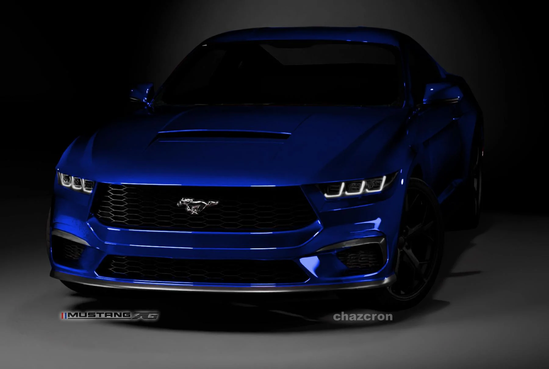 S650 Mustang chazcron weighs in... 7th gen 2023 Mustang S650 3D model & renderings in several colors! chazcron_colored_blu