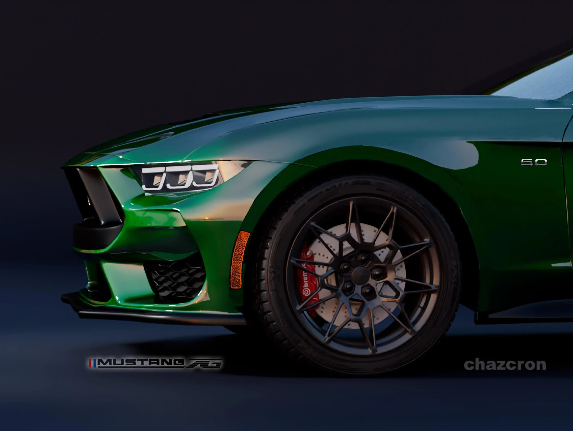 S650 Mustang chazcron weighs in... 7th gen 2023 Mustang S650 3D model & renderings in several colors! New Stanc