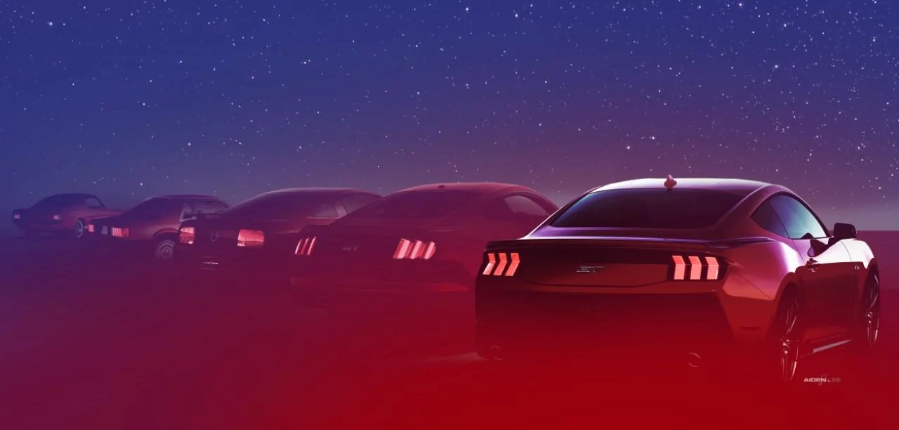 S650 Mustang S650 Mustang Design Sketches, Proposals, Modeling (Exterior + Interior) Tri-Bar history_A.L