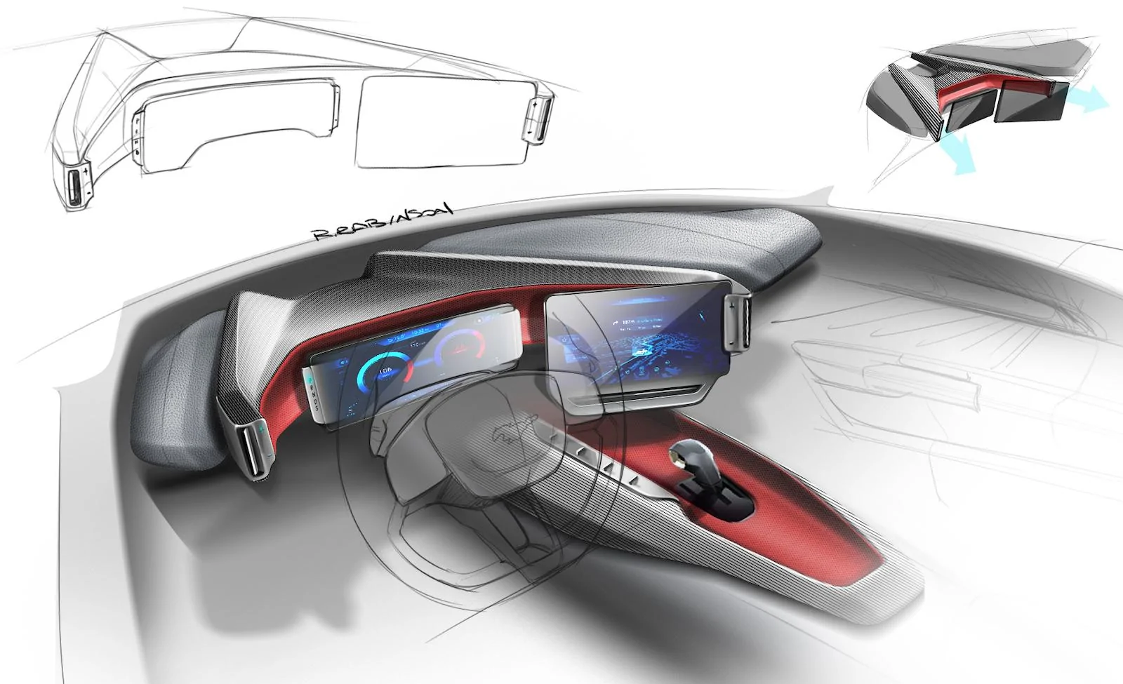 S650 Mustang S650 Mustang Design Sketches, Proposals, Modeling (Exterior + Interior) C1
