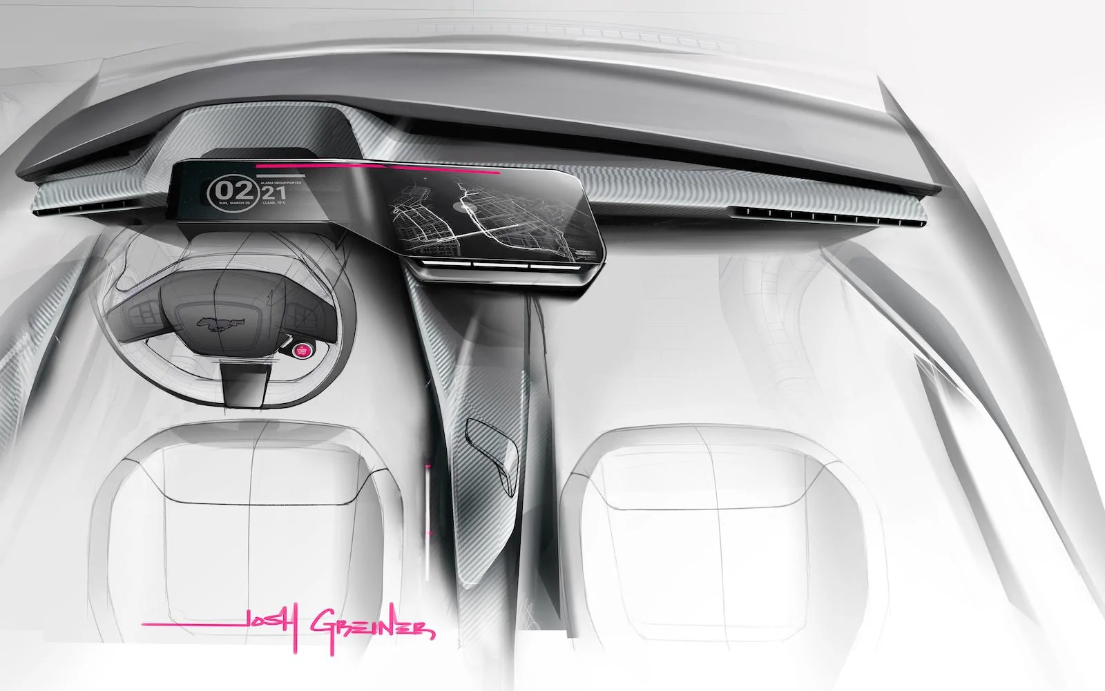 S650 Mustang S650 Mustang Design Sketches, Proposals, Modeling (Exterior + Interior) Theme_H_Wraparound