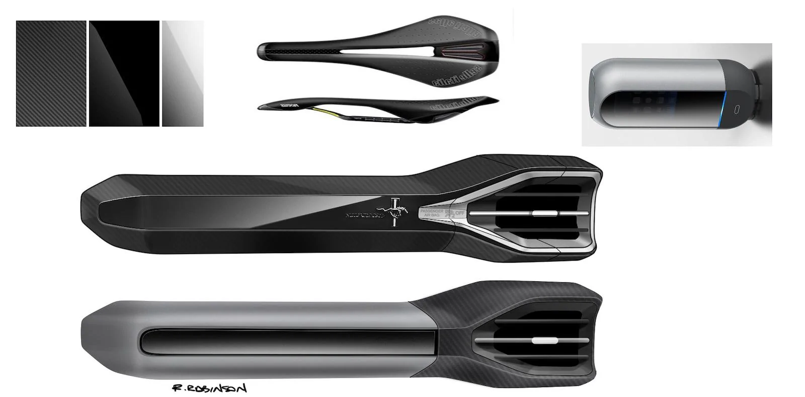 S650 Mustang S650 Mustang Design Sketches, Proposals, Modeling (Exterior + Interior) vent detail1