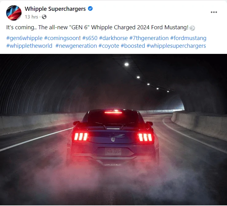 S650 Mustang Whipple Gen 6 Supercharger coming for 2024 Mustang S650 Screenshot 2022-09-15 093434