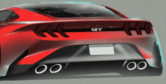 S650 Mustang Chris Stevens design sketches Screen Shot 2022-09-15 at 11.12.59 AM