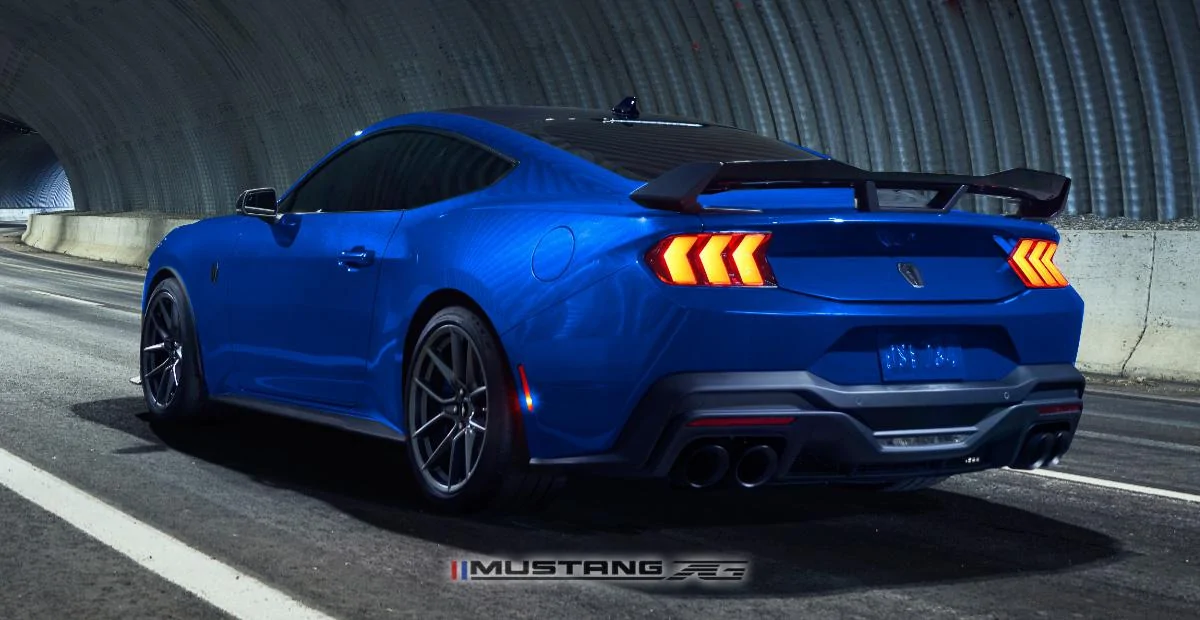 S650 Mustang Dark Horse Mustang in more colors - renderings DarkHorse_Rear_DarkBlu