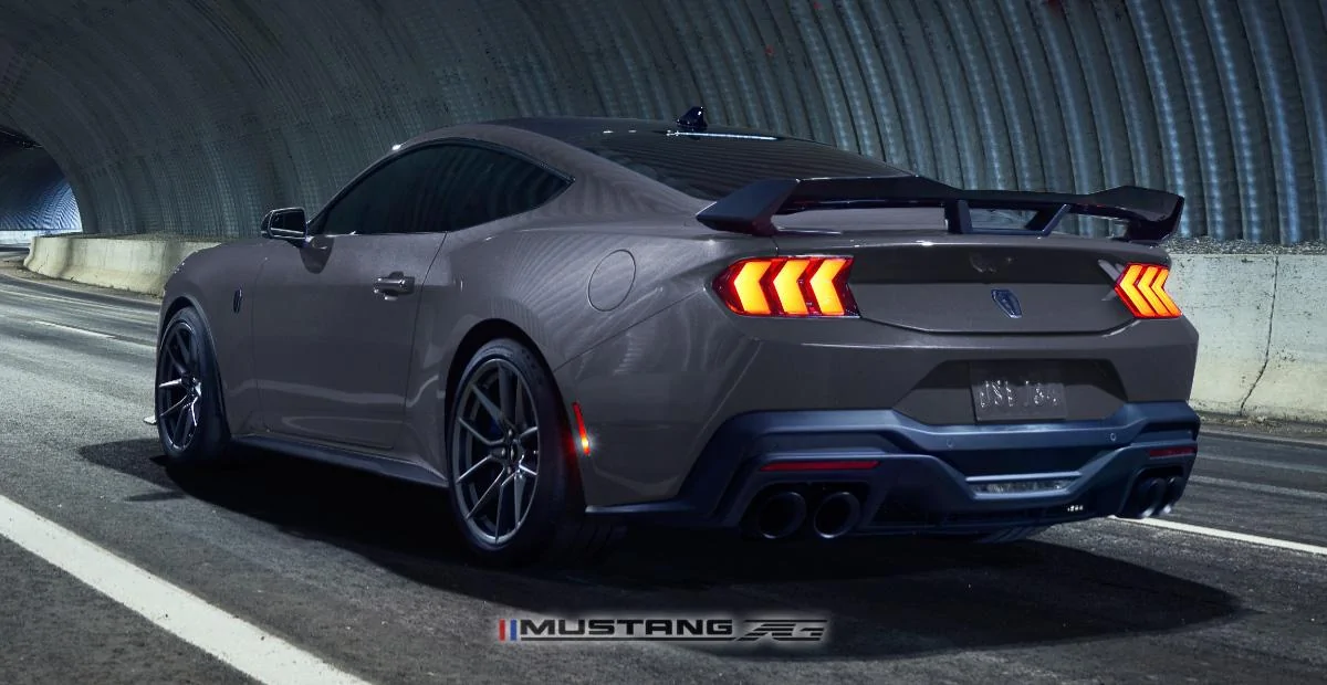 S650 Mustang Dark Horse Mustang in more colors - renderings DarkHorse_Rear_Silver