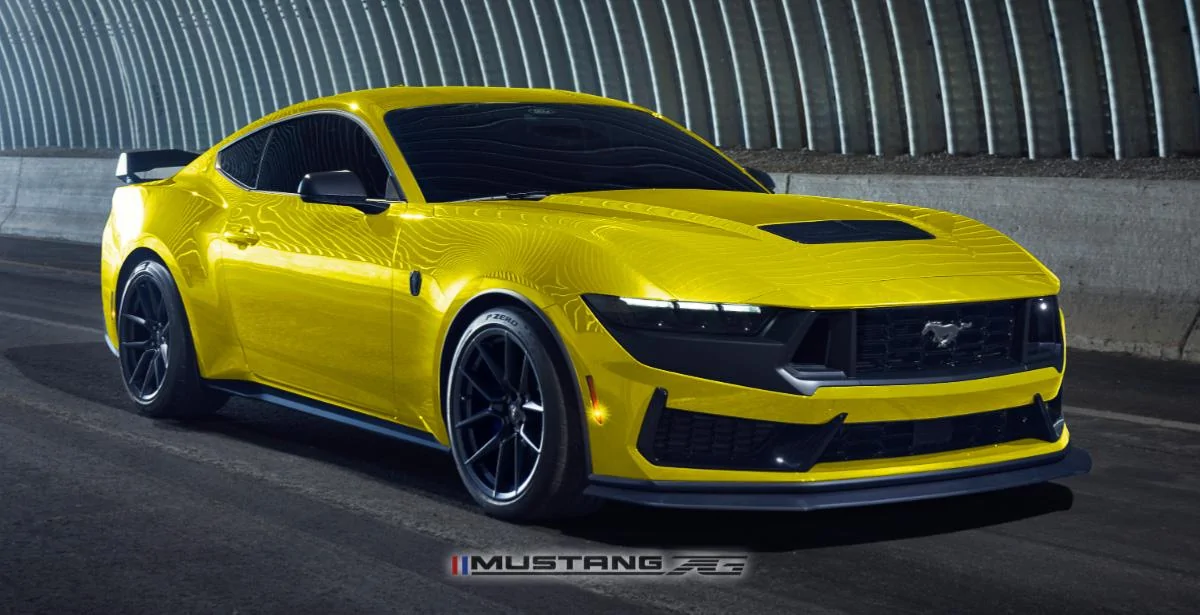 S650 Mustang Dark Horse Mustang in more colors - renderings DarkHorse_Yello
