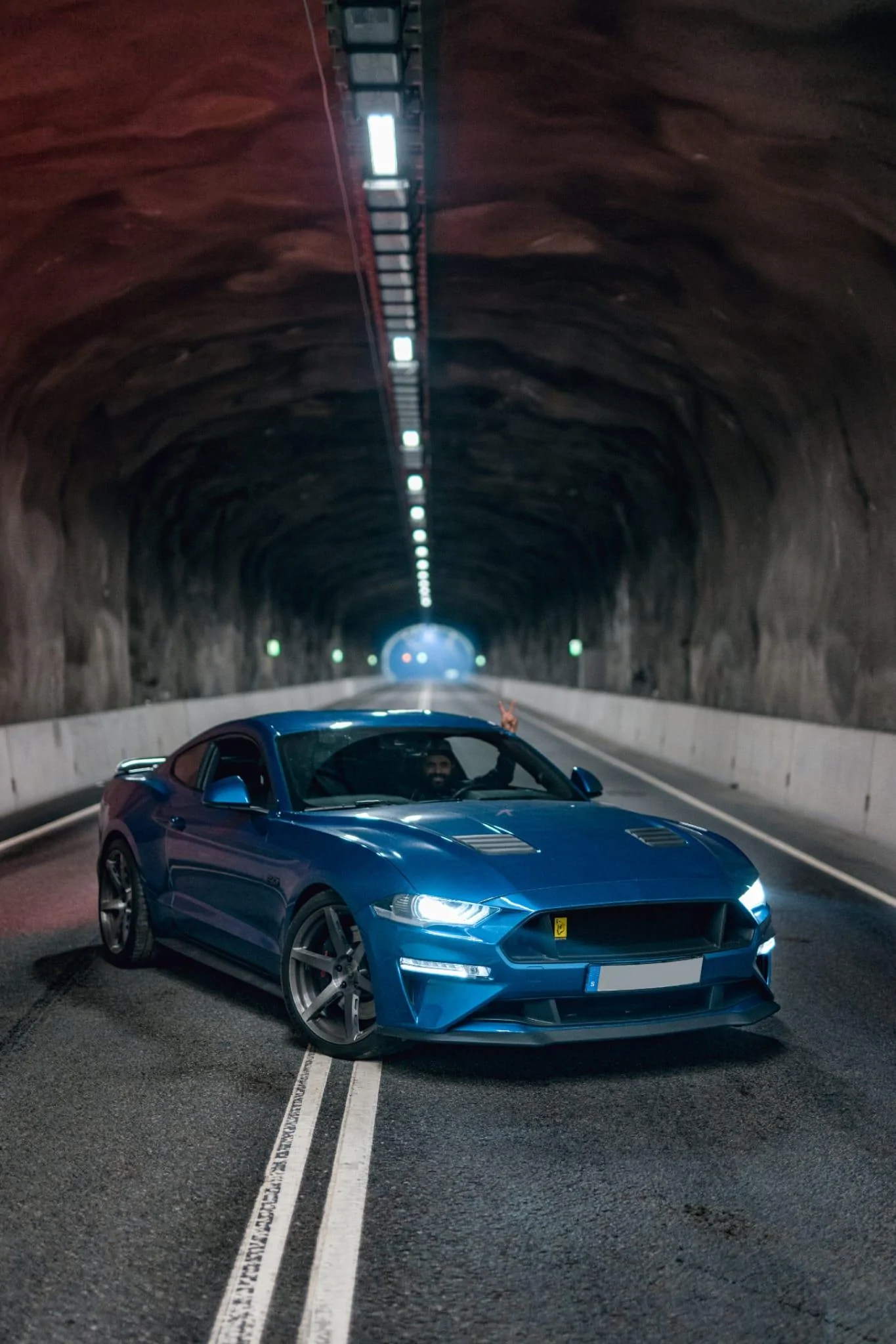 S650 Mustang 2024 Mustang EcoBoost Convertible Spied in Vapor Blue w/Blue Brembos IMG-20221112-WA0006
