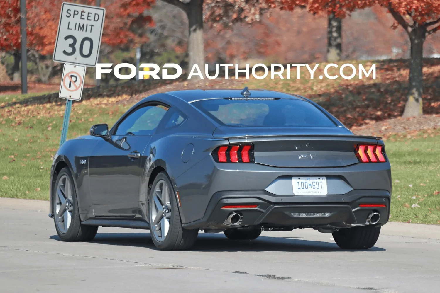S650 Mustang Gray S650 Mustang GT spotted on road 1668284601391
