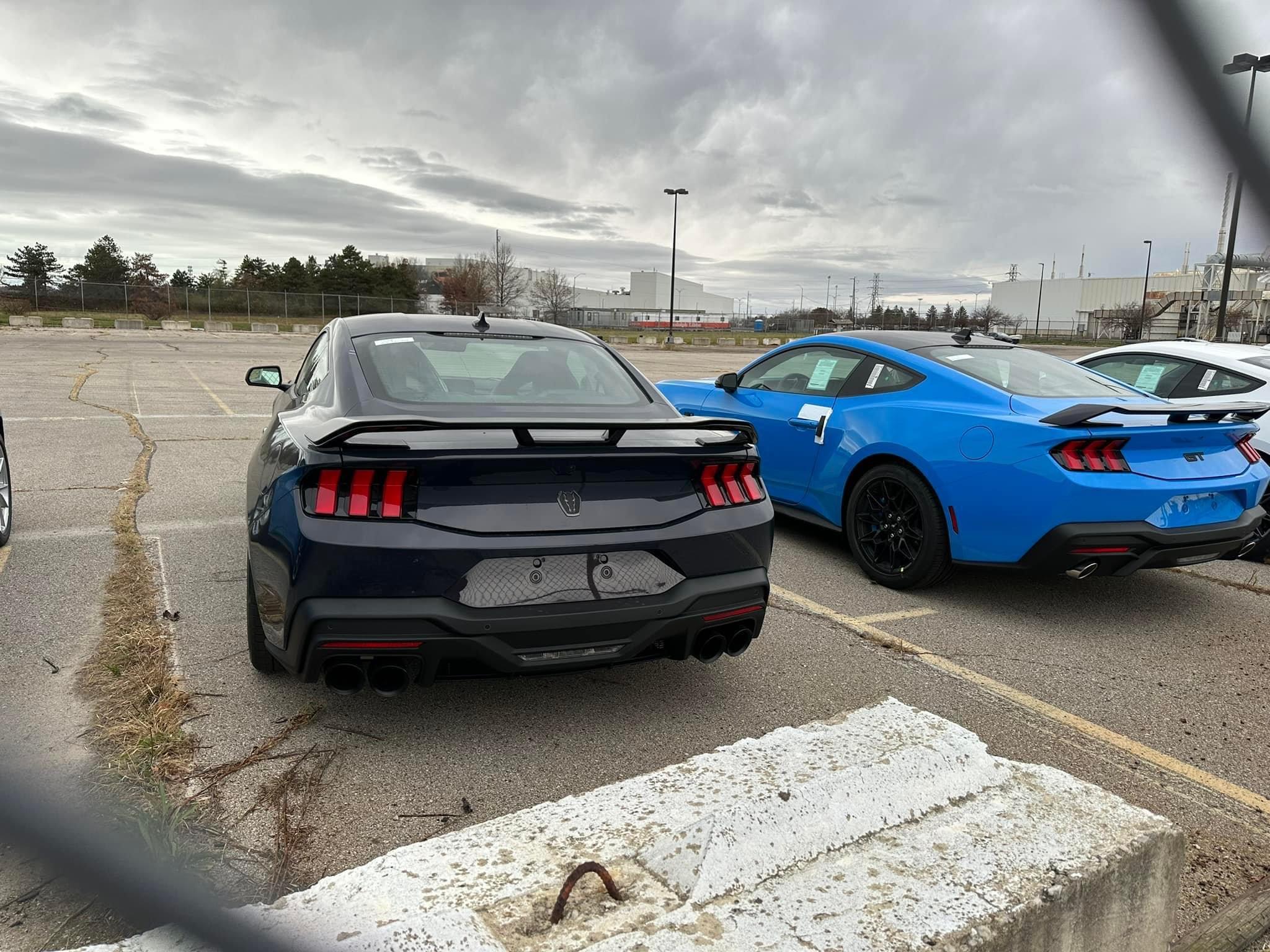 S650 Mustang Shadow Black Dark Horse and Grabber Blue Mustang GT S650 spotted at Flat Rock Assembly Plant CC5CFDB4-93D9-4769-878D-40C8C71B791A