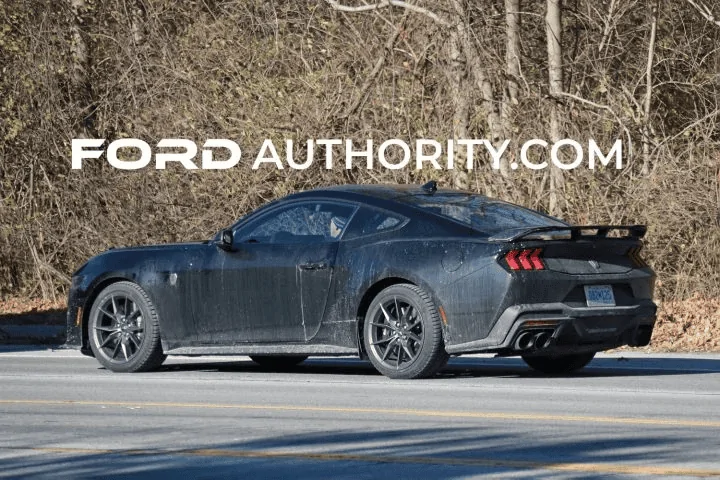 S650 Mustang Black Dark Horse on Winter tires spotted 1671176622692