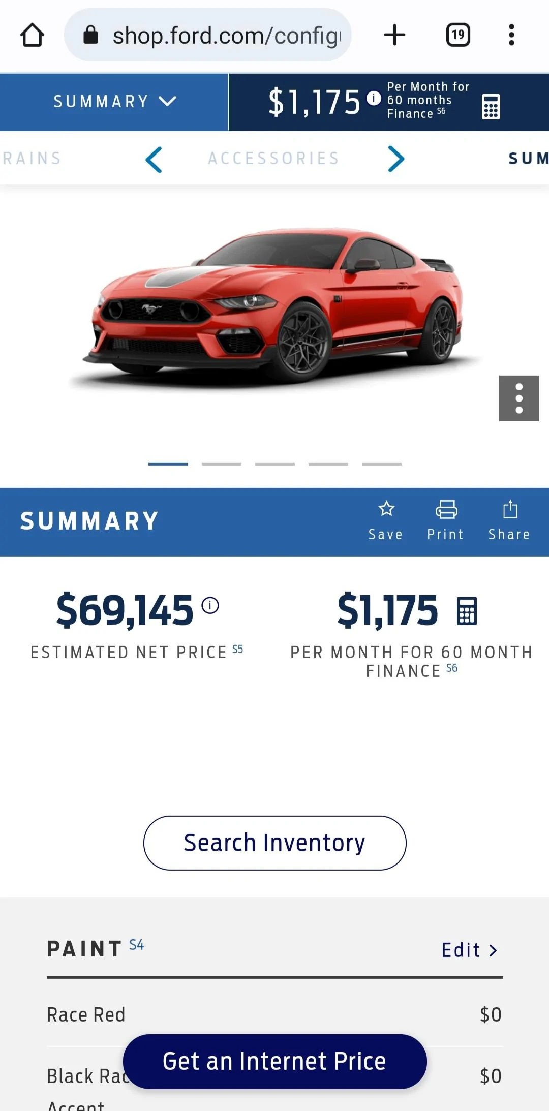 S650 Mustang New dark horse vs used 2020 gt500 Screenshot_20221216_123452_Chrom