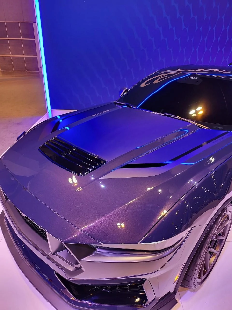S650 Mustang Mustang S650 Dark Horse in Blue Ember @ the STL Autoshow sl4