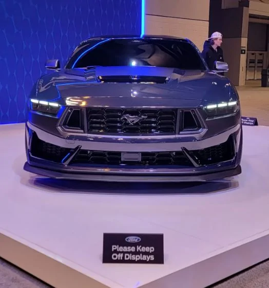 S650 Mustang Mustang S650 Dark Horse in Blue Ember @ the STL Autoshow sl6