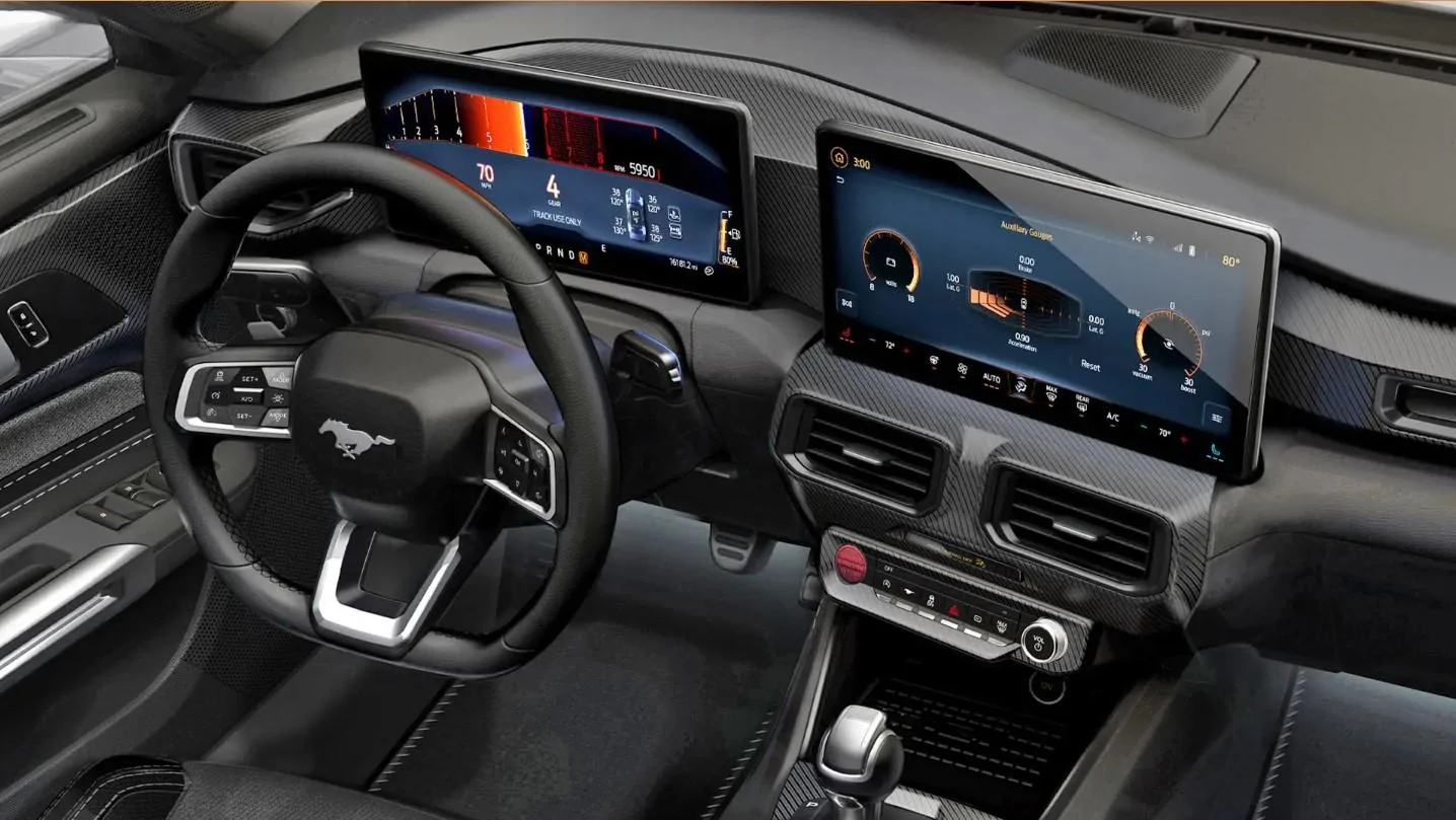 S650 Mustang 2.3L S650 base convertible 2024 mustang ecoboost dash