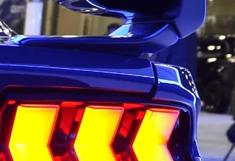 S650 Mustang Mustang S650 Dark Horse in Blue Ember @ the STL Autoshow 1675676199287