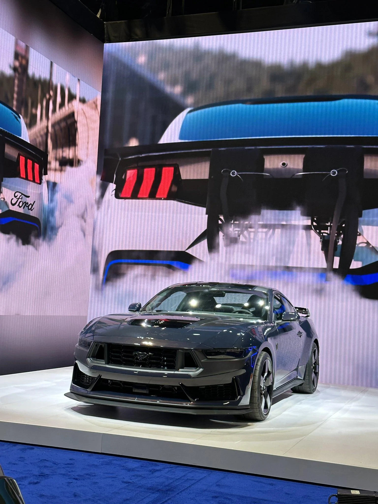 S650 Mustang Carbon Fiber Wheels on Dark Horse Mustang – First Look! Dark Horse Mustang Carbon Fiber wheels