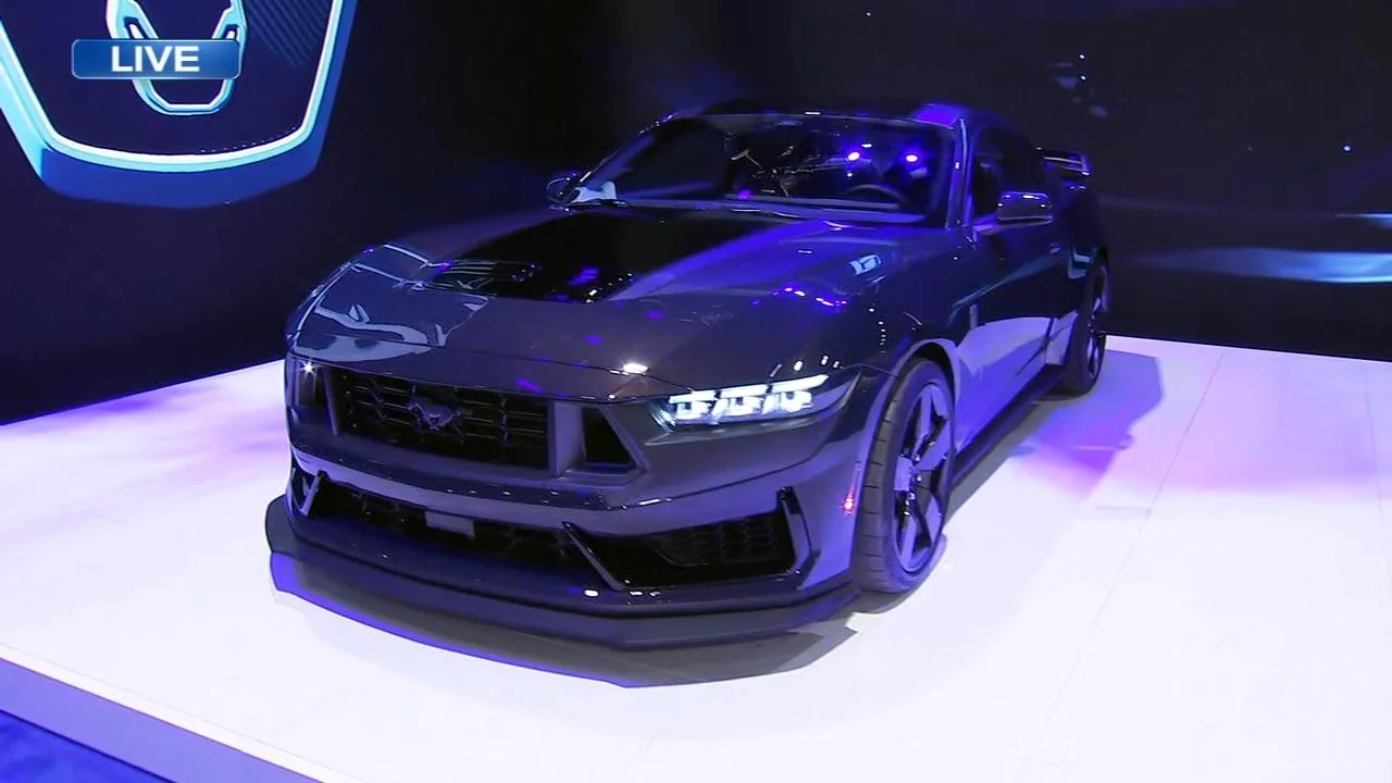 S650 Mustang Carbon Fiber Wheels on Dark Horse Mustang – First Look! dark horse mustang carbon fiber wheels