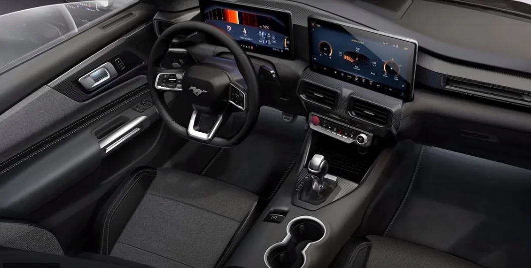 S650 Mustang Base Interior Spied Up Close for the First Time. stang 7 int