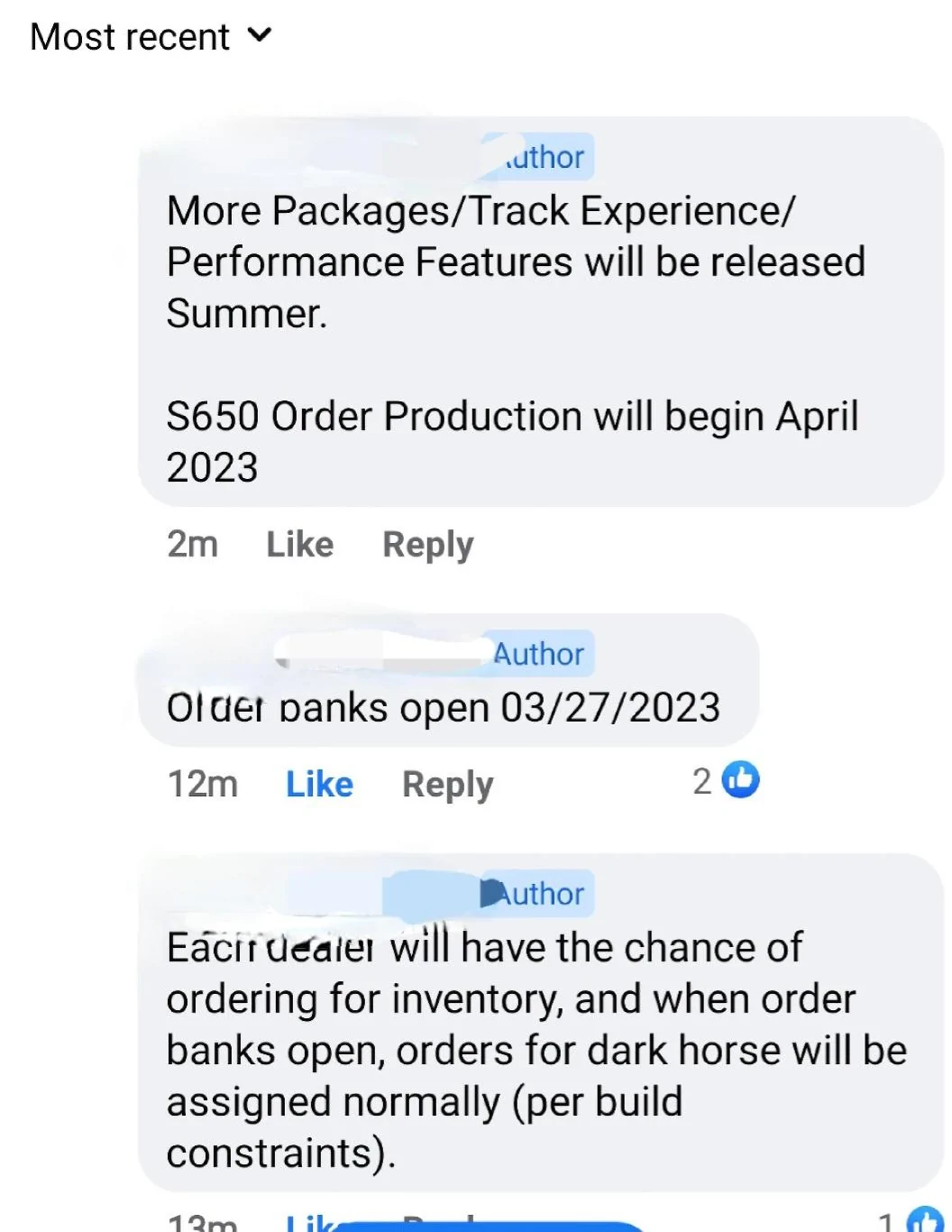 S650 Mustang Confirmed: 2024 Mustang Order Banks + Build & Price Open 3/27, OKTB Expected Early Summer Screenshot_20230220_134758_Facebook