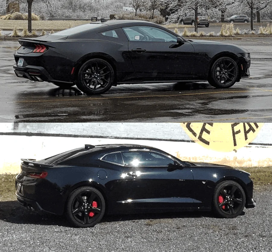 S650 Mustang S650 vs S550 real life side by side comparison look (rear view) 1677569402951
