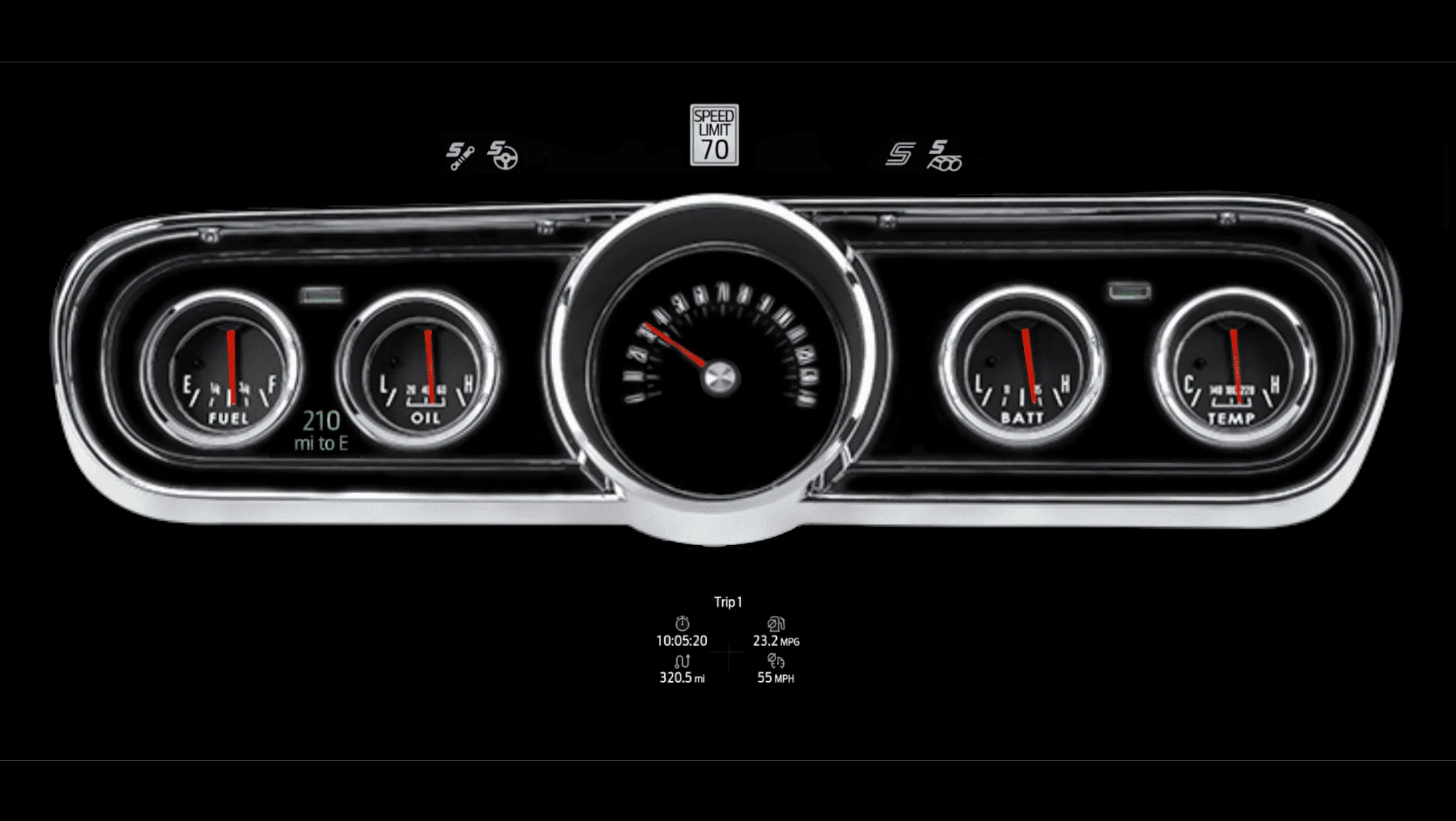 S650 Mustang What if there were more Classic Gauge Clusters? 2024 with 1966