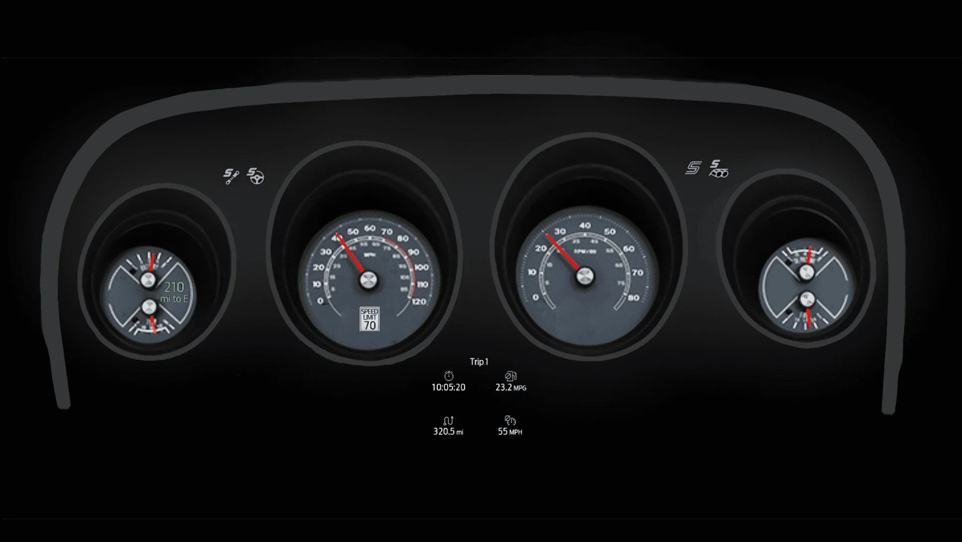 S650 Mustang What if there were more Classic Gauge Clusters? 2024 with 1969