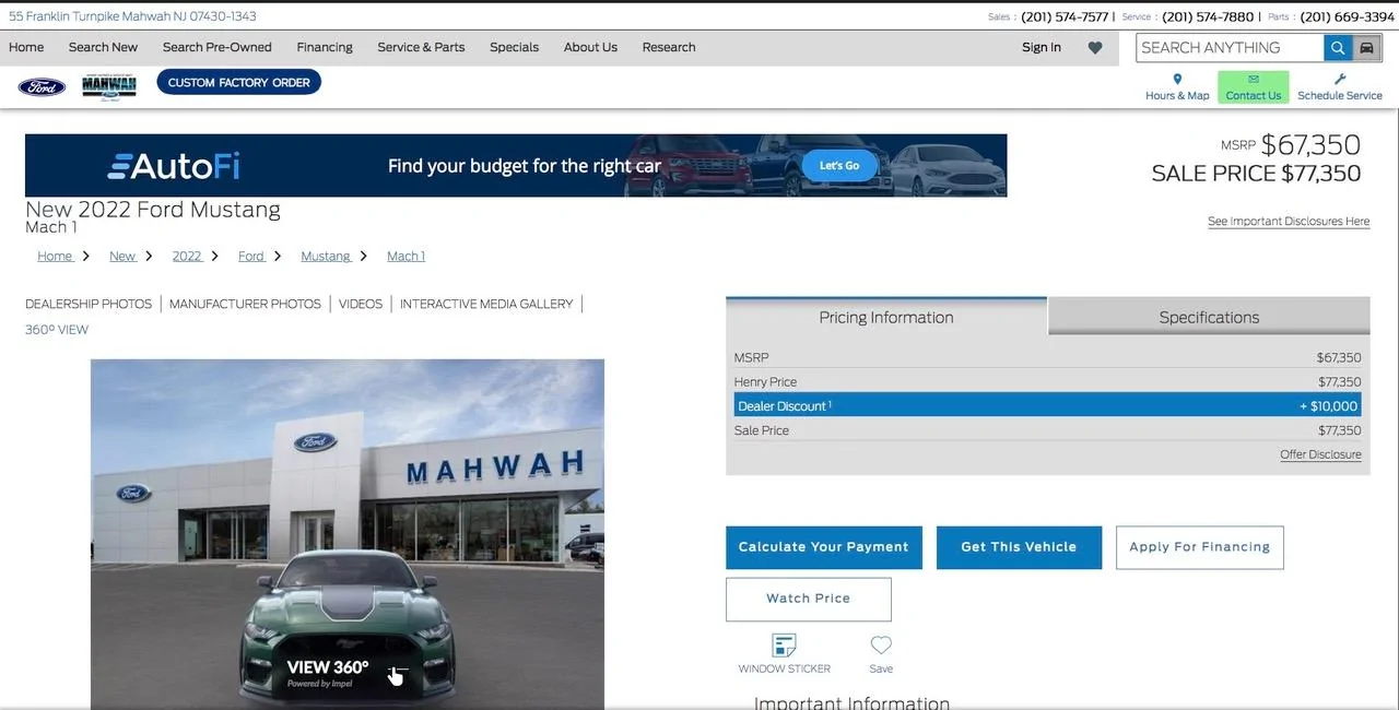 S650 Mustang What ever happened to the Ford "cracking down on" ADMs? Ford_dealerMach_1_advert