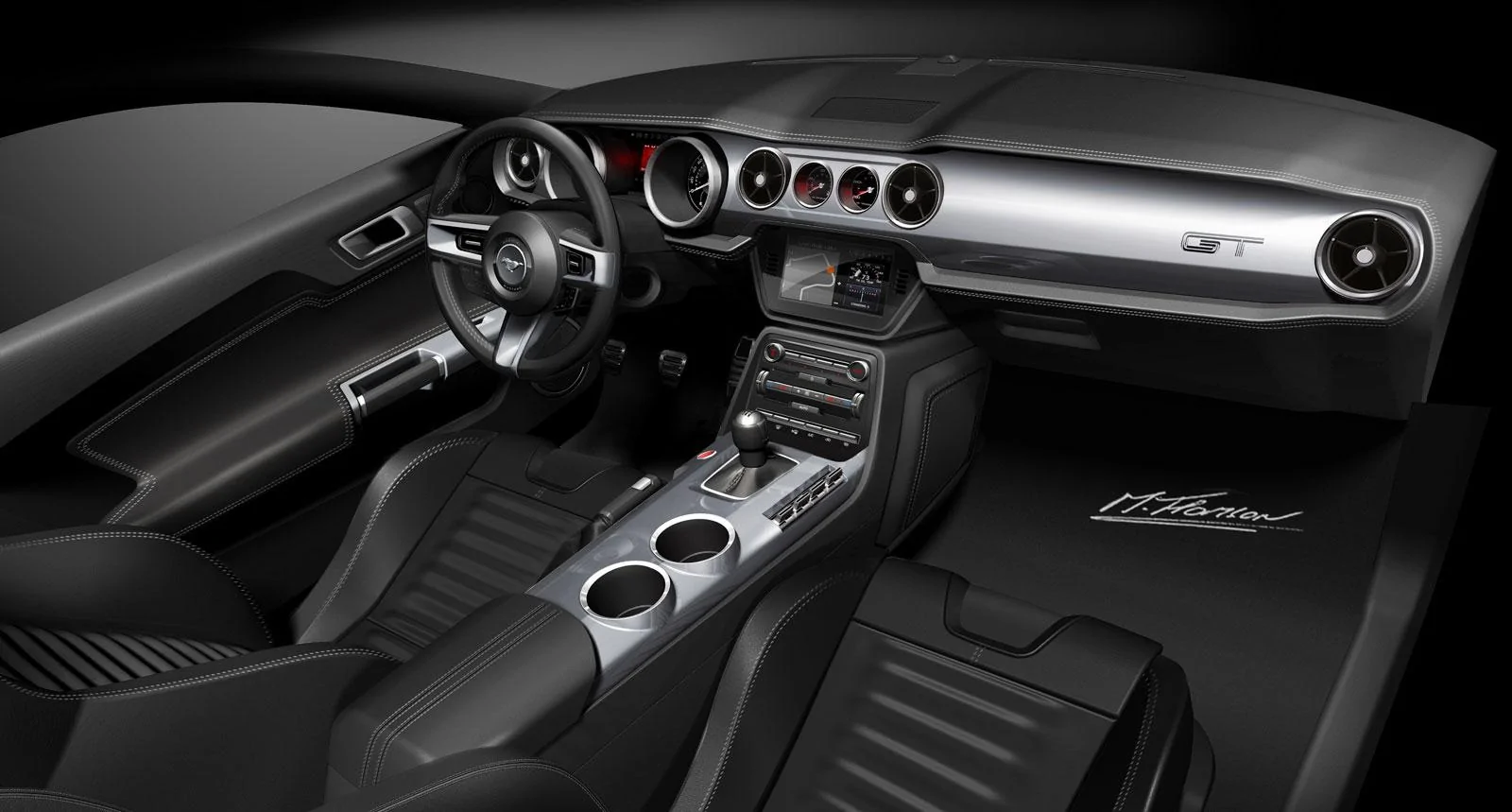 S650 Mustang Hands-on reviews: digital gauge cluster, display screens, SYNC 4 -- which media are calling impressive 015-Ford-Mustang-Interior-design-rendering-Theme-A