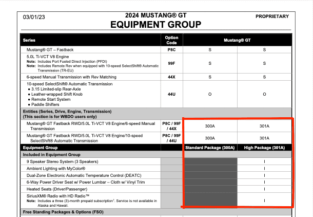 S650 Mustang Unofficial 2024 Mustang Build and Price Screenshot 2023-03-24 at 2.03.08 PM