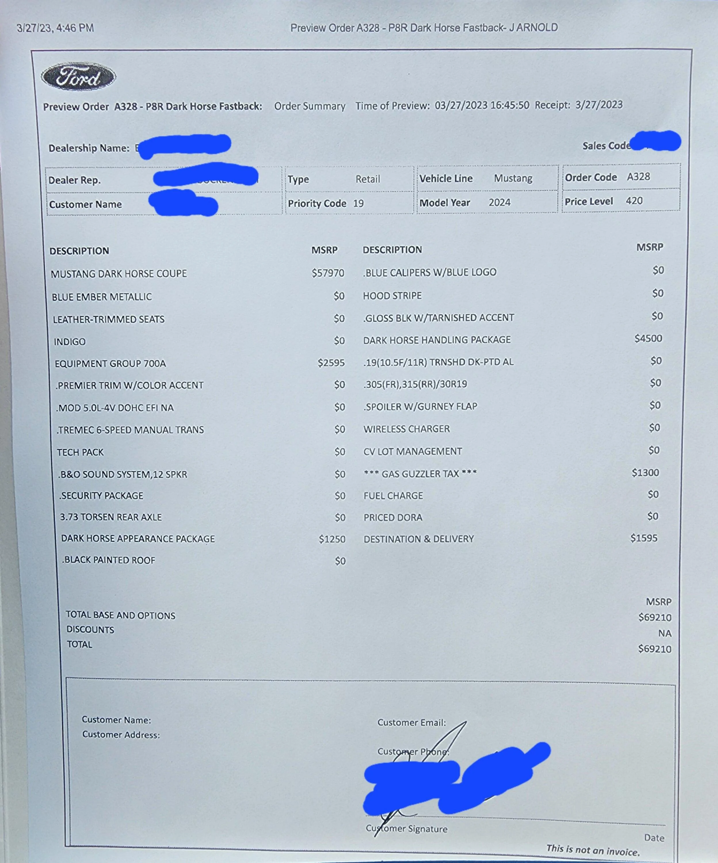 S650 Mustang 2024+ Mustang S650 Orders Tracking List & Stats [Enter Yours!] 20230327_165245