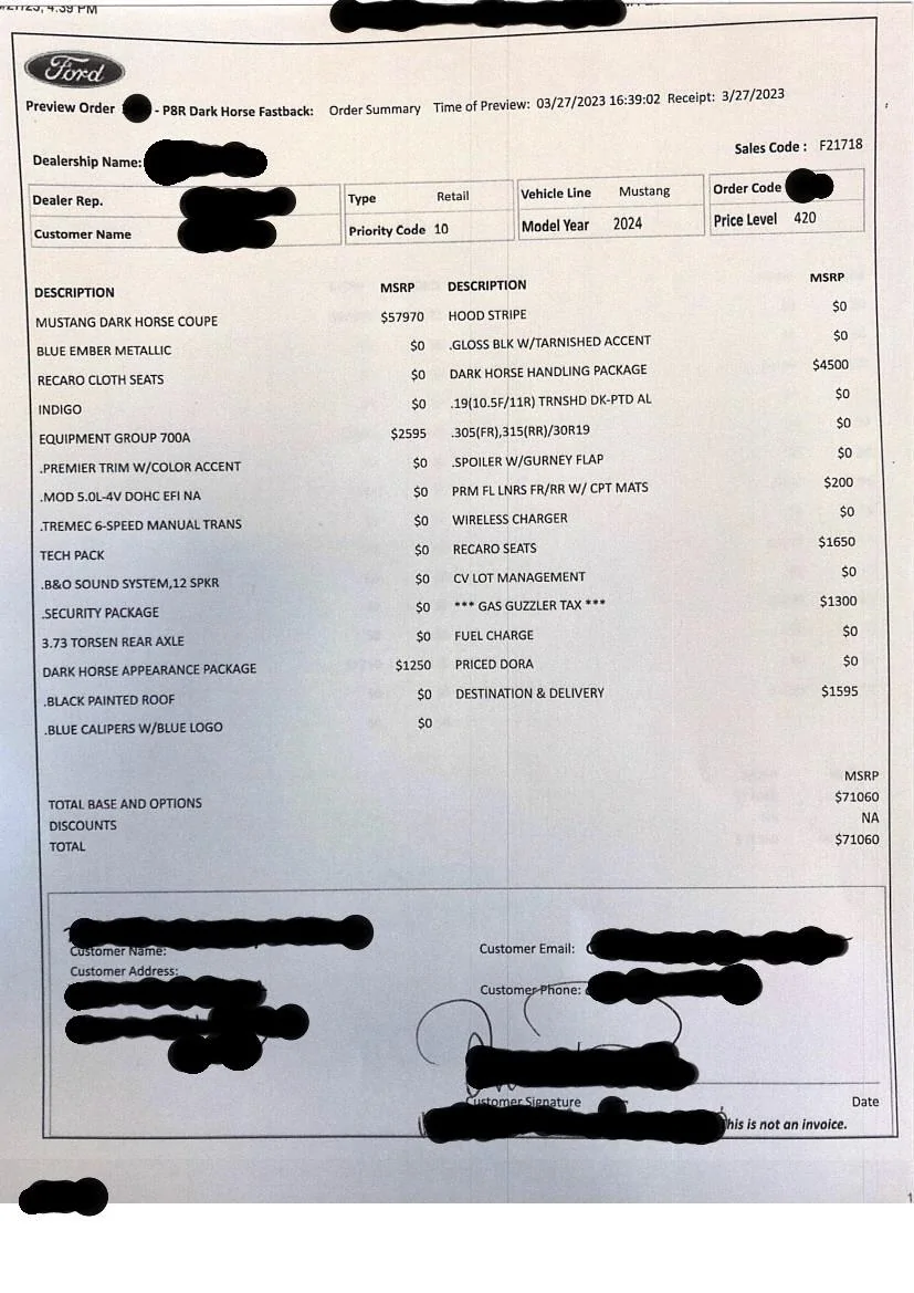 S650 Mustang 2024+ Mustang S650 Orders Tracking List & Stats [Enter Yours!] DHorder