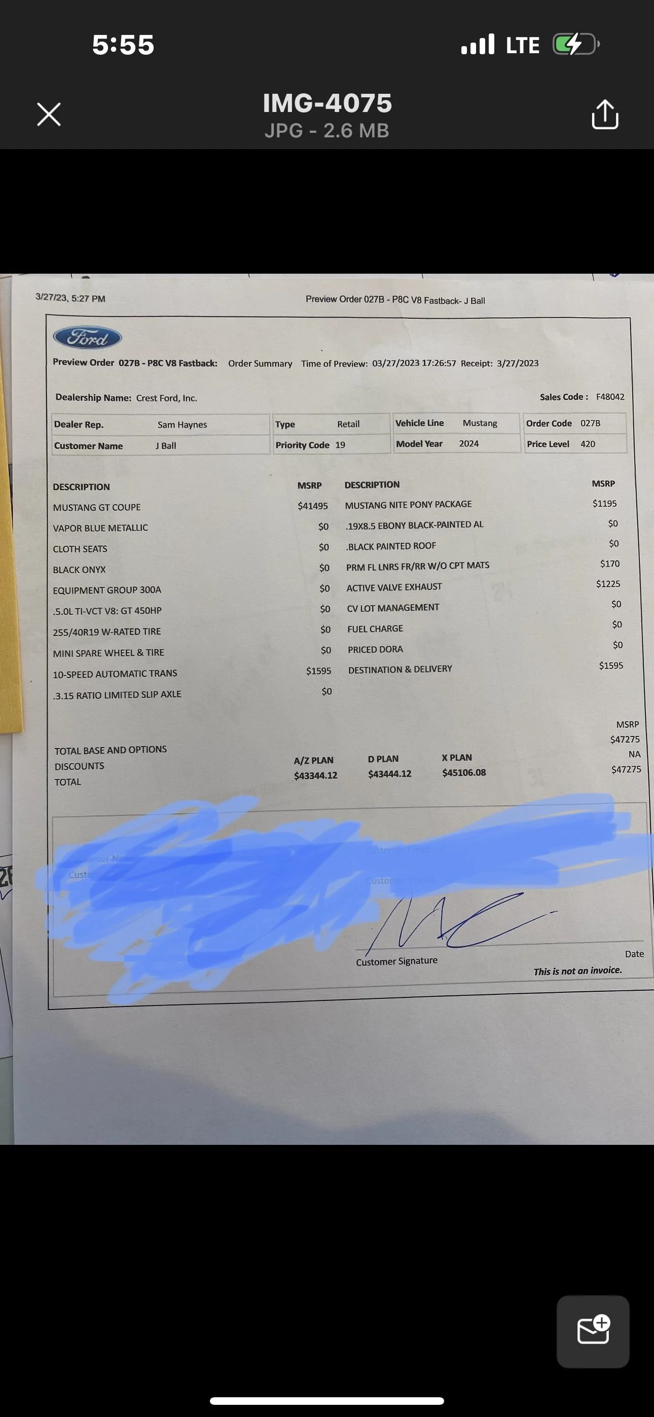 S650 Mustang 2024+ Mustang S650 Orders Tracking List & Stats [Enter Yours!] 4E0D3553-F0EF-4B89-9C74-83C9A1CD3C3C