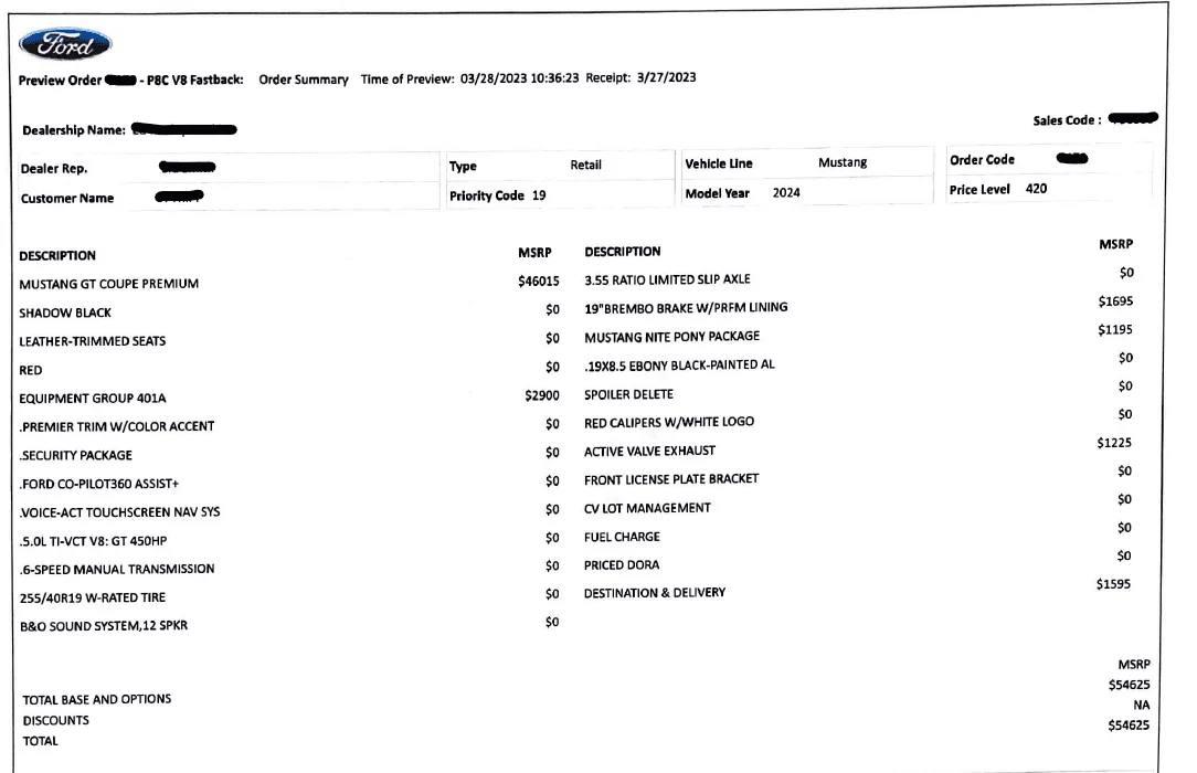 S650 Mustang Anyone else place an order but not get an email confirmation from Ford? Screenshot 2023-03-28 150443